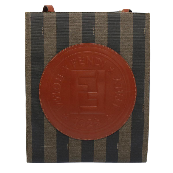 FENDI Pecan Canvas Shoulder Bag Brown Auth ep1432 - Picture 13 of 16